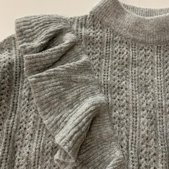 Soft ruffled sweater - Picture 2 of 6